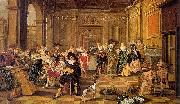 Banquet Scene in a Renaissance Hall